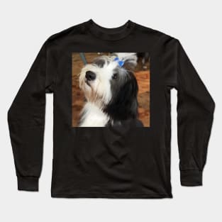 Bearded Collie Puppy Love! A Real Beardie Cutey! Long Sleeve T-Shirt